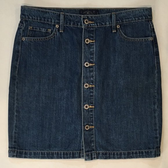Lucky Brand Dresses & Skirts - Lucky Women's Blue Jean Skirt 6 Buttons Size12/31